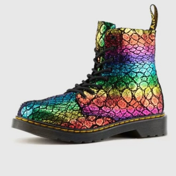 Dr. Martens 1460 Pascal Rainbow Boots - Picture 13 of 13